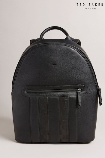 Ted Baker Waynor House Check Pu Black Backpack (D73566) | £95