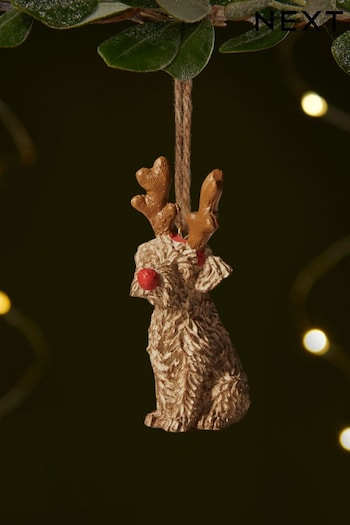 Brown Charlie the Cockapoo Resin Christmas Bauble (D73683) | £5