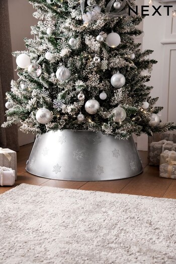 Silver Metal Christmas Tree Skirt (D73702) | £40