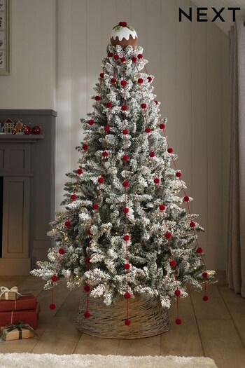 Red Christmas Pudding Tree Topper (D73713) | £28