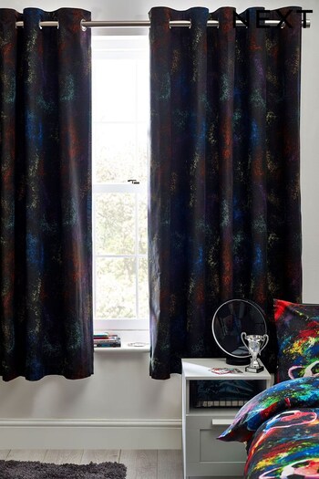 Multi Splatter Eyelet Blackout/Thermal Curtains (D73800) | £36 - £76