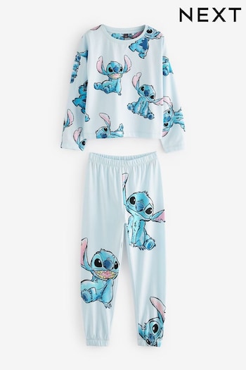 Blue Disney Lilo & Stitch Cotton Pyjamas (3-14yrs) (D73802) | £16 - £21