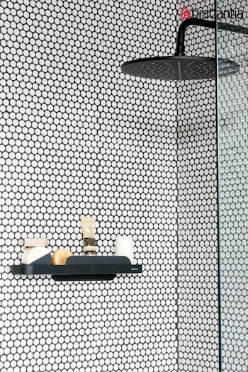 Brabantia Grey Mindset Shower Shelf with Squeegee Dark Grey (D73901) | £53