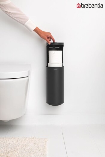 Brabantia Grey Mindset Toilet Roll Dispenser Infinite Grey (D73912) | £37