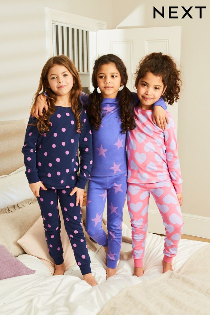Buy Girls Pyjamas 100 Cotton Nightwear Online Next UK