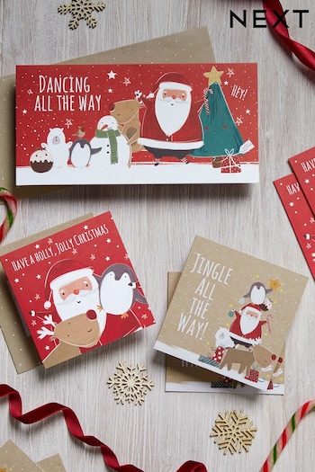 20 Pack Santa's Squad Christmas Cards (D73946) | £6