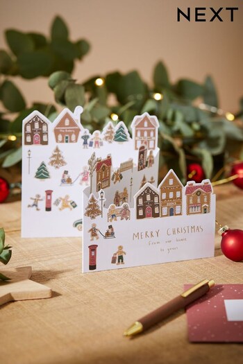 10 Pack Gingerbread Christmas Cards (D73957) | £5