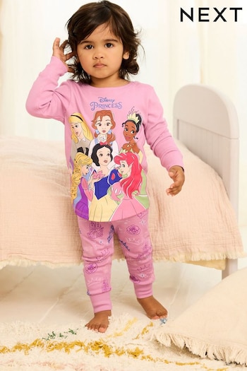 Purple Disney Princesses Pyjamas (9mths-10yrs) (D73971) | £15 - £18