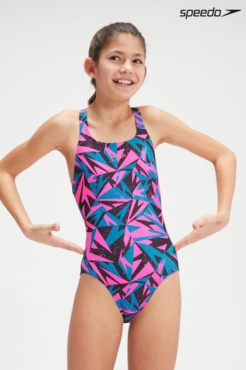 Speedo Girls Hyper Boom Allover Medalist Swimsuit (D73994) | £20.50