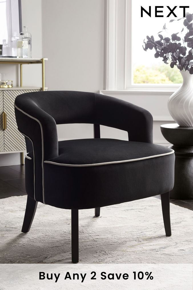 Velvet chair outlet next