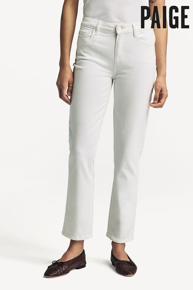 High rise store white jeans