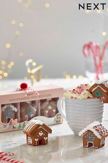 Set of 3 Christmas Gingerbread House Mug Huggers (D74579) | £12