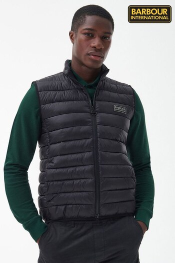 Barbour® International Black Tourer Reed Quilted Gilet (D74728) | £119