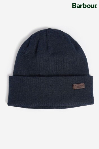 Barbour® Navy Healey Beanie Hat (D74750) | £25