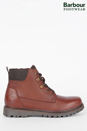 Barbour® Brown Storr Waterproof Derby Boots (D74811) | £165