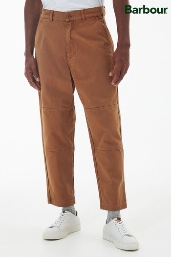 Barbour® Brown Chesterwood Relaxed Fit Work spot Trousers (D74887) | £80