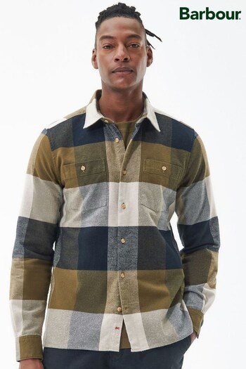 Barbour® Olive Green Alberta Check Long Sleeve Shirt (D74897) | £85
