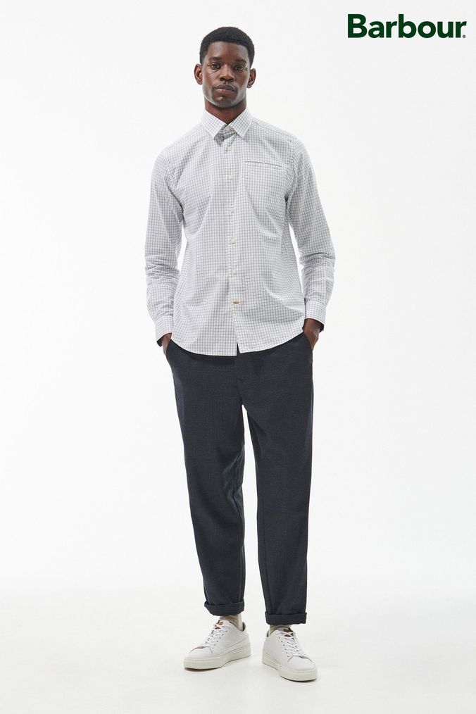 Barbour trousers mens white store