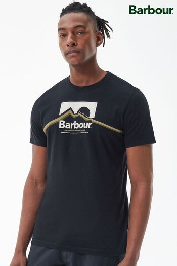 Barbour® Black Ellonby Graphic T-Shirt (D74906) | £40