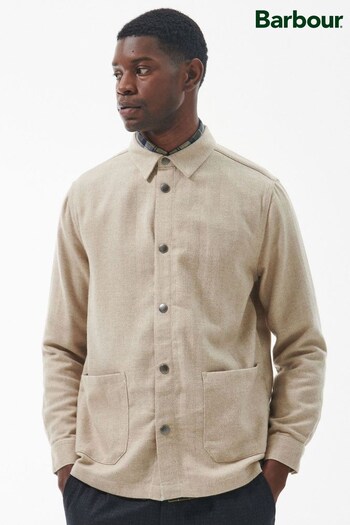 Barbour® Stone Stone Waterhill Shacket Workwear Overshirt (D74924) | £109