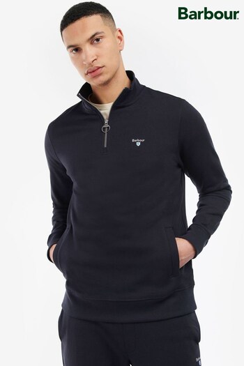 Barbour® Navy Rothley Half Zip Sweatshirt (D74928) | £80