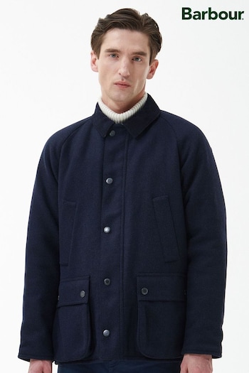 Barbour® Navy Bedale Wool Jacket (D74943) | £319