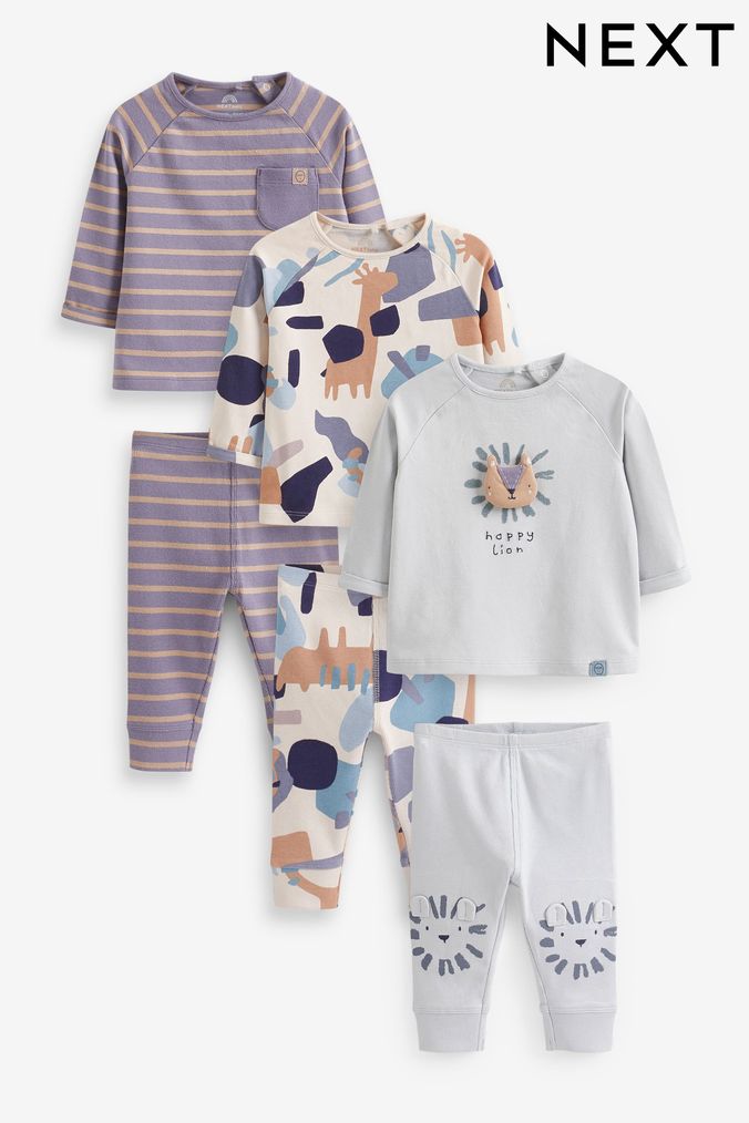 Blue Lion Baby T-Shirts And Leggings Set 6 Pack (D75128) | £28 - £30