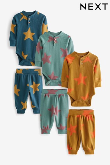 Bright Star Baby Bodysuits And Leggings 6 Piece Set (D75132) | £27 - £29
