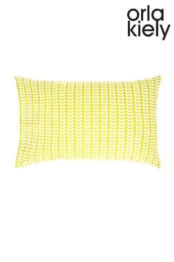 Orla Kiely Set of 2 Yellow Tiny Stem Pillowcases (D75154) | £22