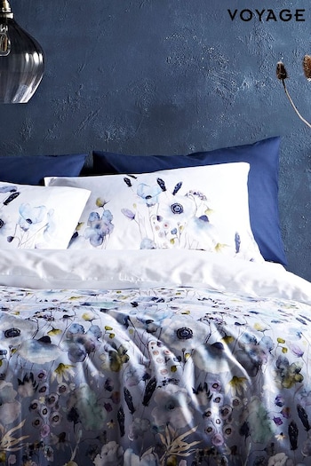 Voyage Set of 2 Blue Hibbertia Crocus Pillowcases (D75160) | £25