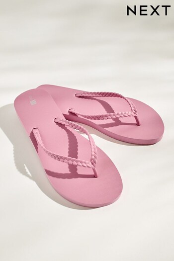 Pink Plaited Flip Flop (D75195) | £10