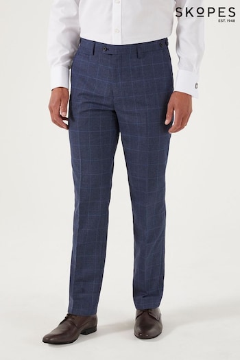 Skopes Anello Check Tailored Fit Suit Trousers (D75237) | £59