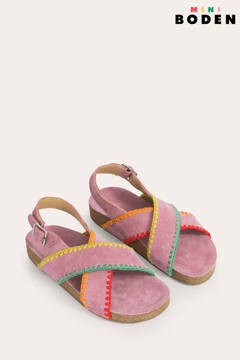 Boden Pink Crossover Sandals (D75243) | £42 - £48
