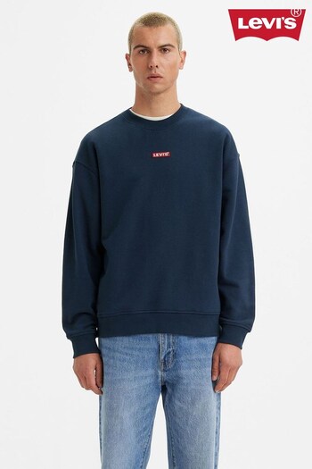 Levi's® Blue Relaxed Baby Tab  Sweatshirt (D75256) | £55