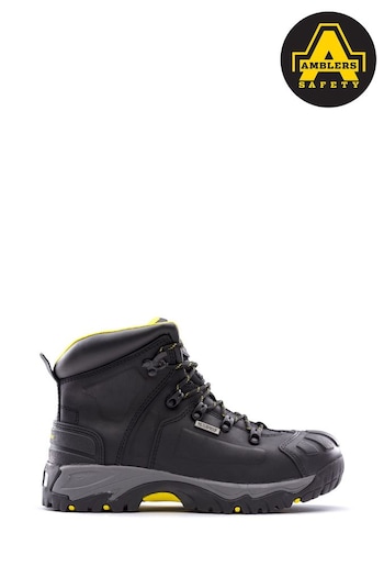 Amblers Safety Black Waterproof Wide Fit Safety Boots (D75348) | £73