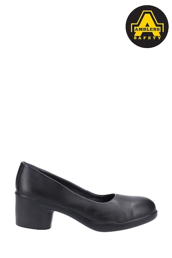 Amblers Safety Ladies Brigitte Black Safety Court Shoes rylee (D75375) | £103