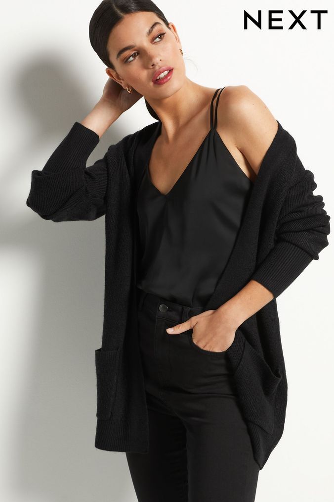 Womens black clearance cardigan uk