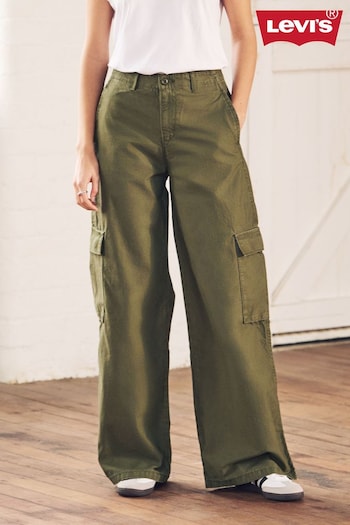 Levi's® Green Baggy Cargo footwear-accessories Trousers (D75469) | £100