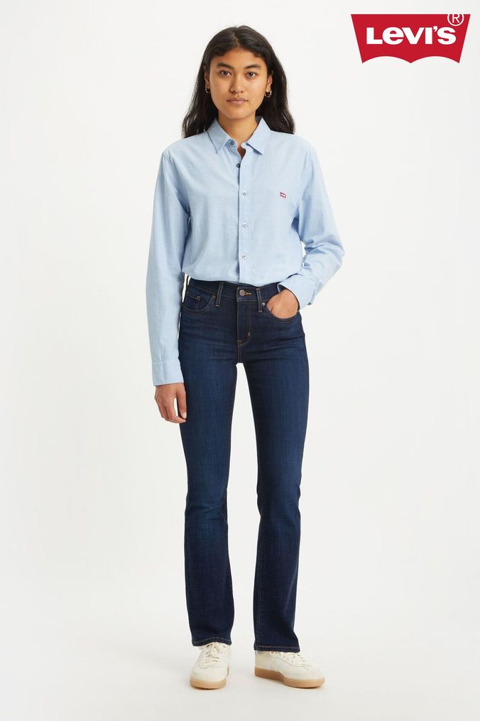 Womens black levi bootcut jeans on sale
