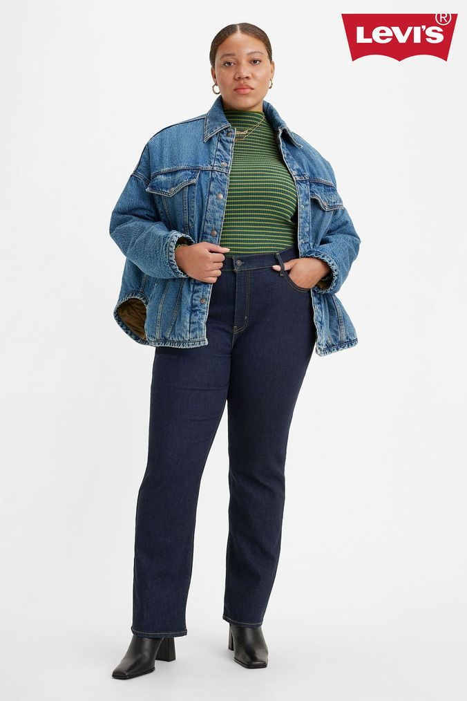 Levi's® Indigo Blue Curve 724™ High Rise Straight Jeans (D75532) | £100