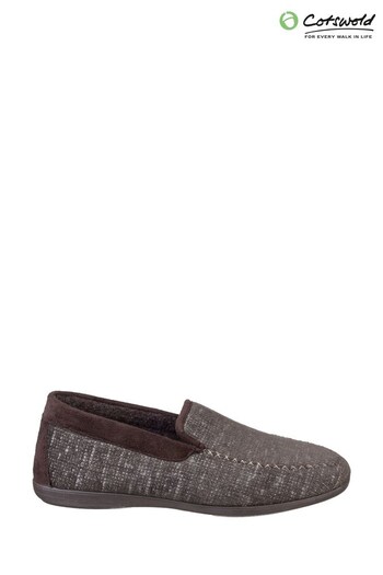 Cotswolds Stanley Loafer Brown Slippers (D75612) | £37