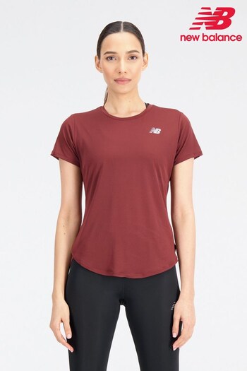 New Balance Red Accelerate Short Sleeve T-Shirt (D75906) | £30