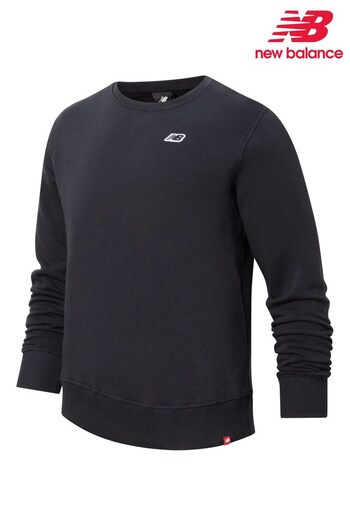 New Balance Black Small Logo Sweatshirt (D75929) | £50