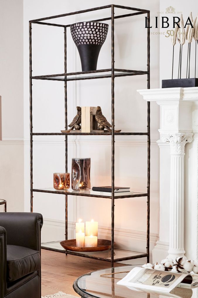 Bronze shop shelving unit