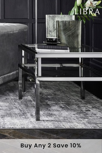 Libra Interiors Black Belgravia Square Side Table (D75943) | £1,034