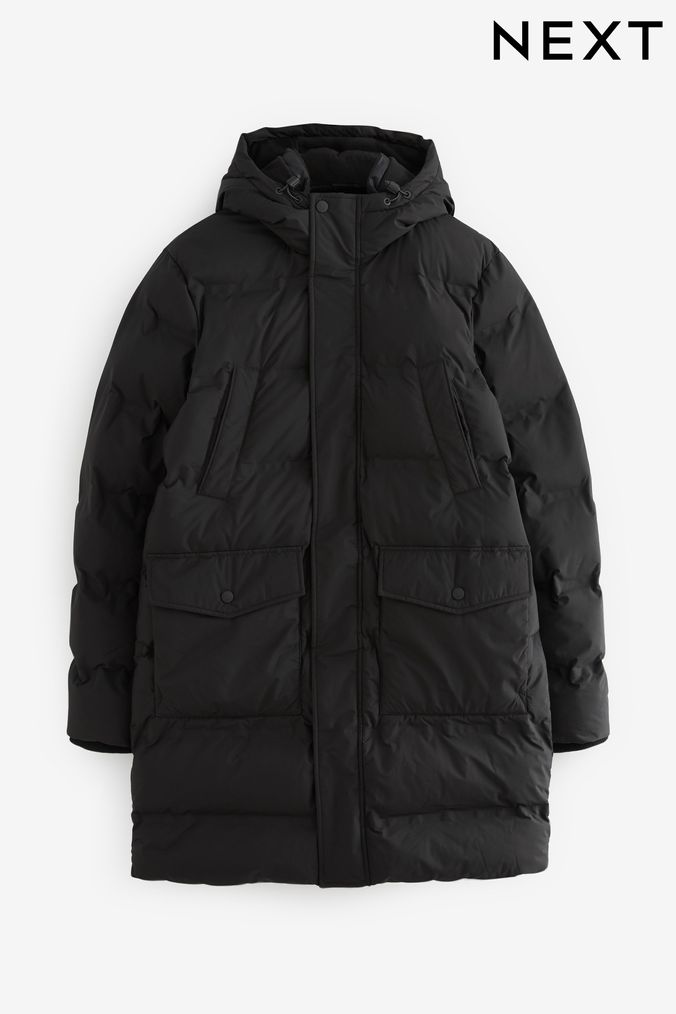 Next mens 2025 black coat