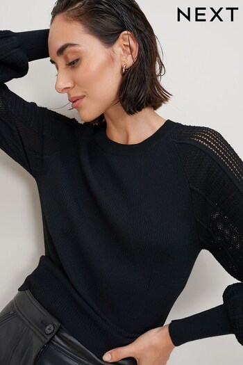 Black All Over Mesh Top (D76175) | £34