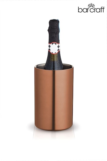 BarCraft Copper Finish Double Walled Wine Cooler (D76227) | £35