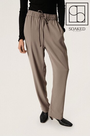 Soaked in Luxury Brown Shirley Tapered Trousers (D76274) | £75