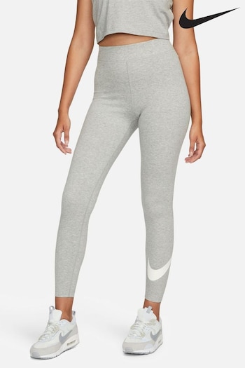 Nike Grey Sportswear Swoosh Leggings (D76456) | £38